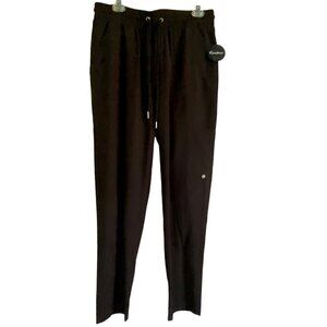 Centro Black Joggers Activewear Pants with Pockets Size Medium NEW